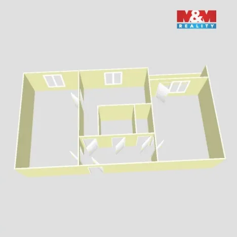Pronájem bytu 2+1, Rychvald, Středová, 48 m2
