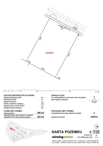 Prodej pozemku, Oslavany, 606 m2