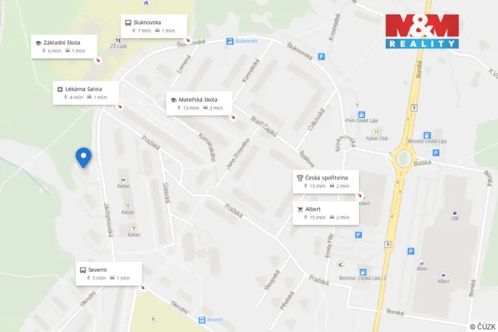 Pronájem bytu 1+1, Česká Lípa, Jáchymovská, 39 m2