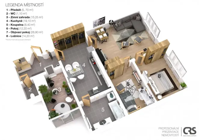 Prodej bytu 3+1, Praha - Holešovice, Veletržní, 102 m2