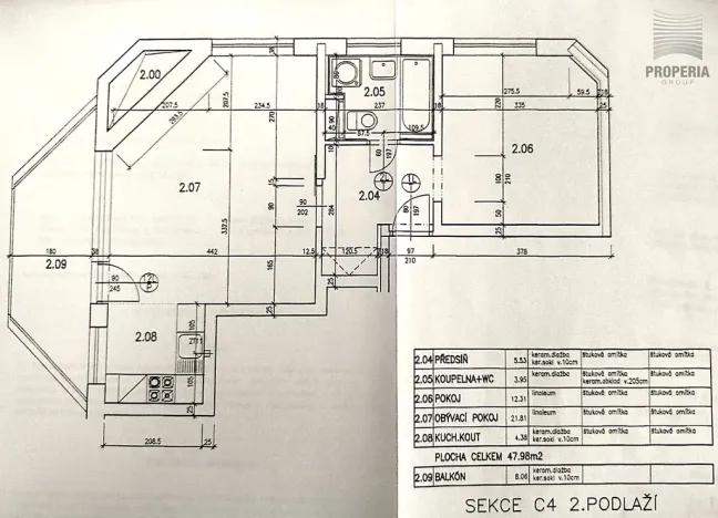 Prodej bytu 2+kk, Brno, Bělohorská, 48 m2