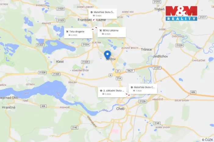 Prodej bytu 1+1, Cheb - Střížov, 37 m2