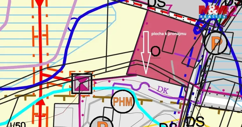 Pronájem komerčního pozemku, Drslavice, 748 m2