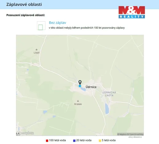 Prodej pozemku pro bydlení, Údrnice, 1215 m2