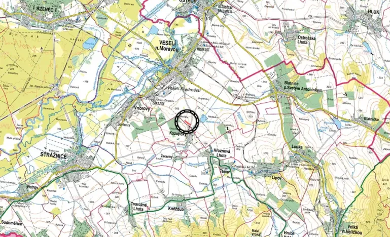 Prodej pole, Veselí nad Moravou, 5340 m2