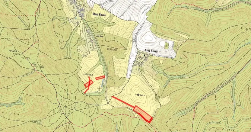 Prodej pole, Městečko Trnávka, 20862 m2