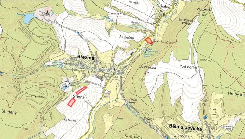 Prodej pole, Březina, 28824 m2