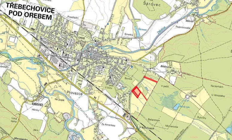 Prodej pole, Třebechovice pod Orebem, 31444 m2