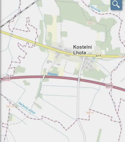 Prodej lesa, Kostelní Lhota, 9438 m2