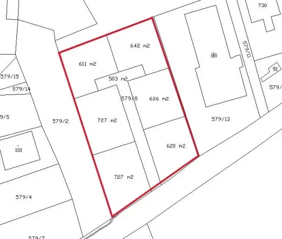 Prodej pozemku pro bydlení, Podbořany, 4457 m2
