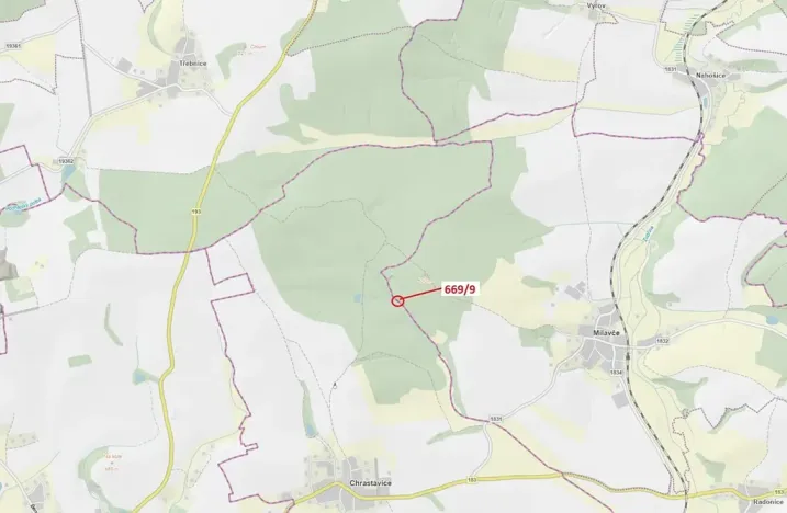 Dražba lesa, Chrastavice, 32 m2