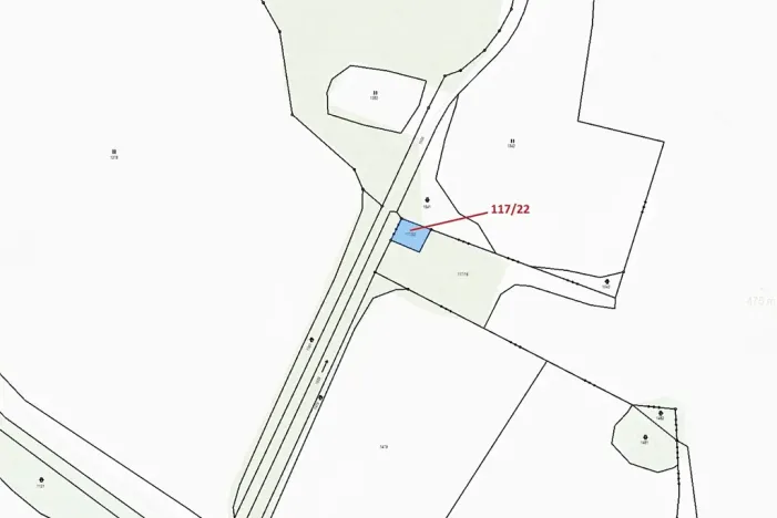 Dražba pozemku, Chvalovice, 177 m2