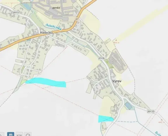 Dražba pole, Výrov, 21598 m2