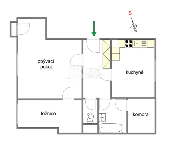 Prodej bytu 2+1, Opava, Polanova, 61 m2