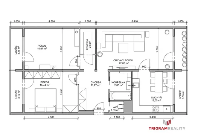 Prodej bytu 3+1, Hradec Králové, 84 m2