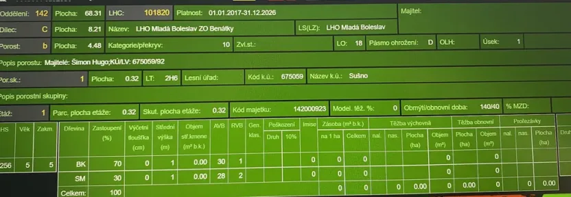 Prodej lesa, Kropáčova Vrutice - Sušno, 15167 m2