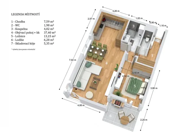 Prodej bytu 2+kk, Boskovice, Na Výsluní, 76 m2