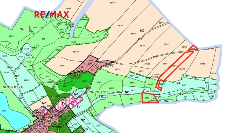 Prodej pole, Lhotka, 9471 m2
