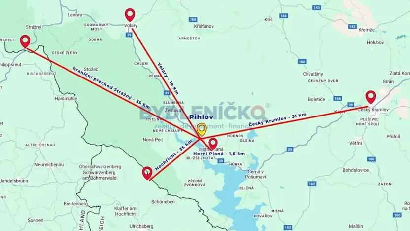 Prodej komerčního pozemku, Horní Planá, Pihlov, 4291 m2