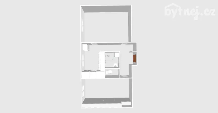 Pronájem bytu 2+1, Kuřim, Jungmannova, 57 m2