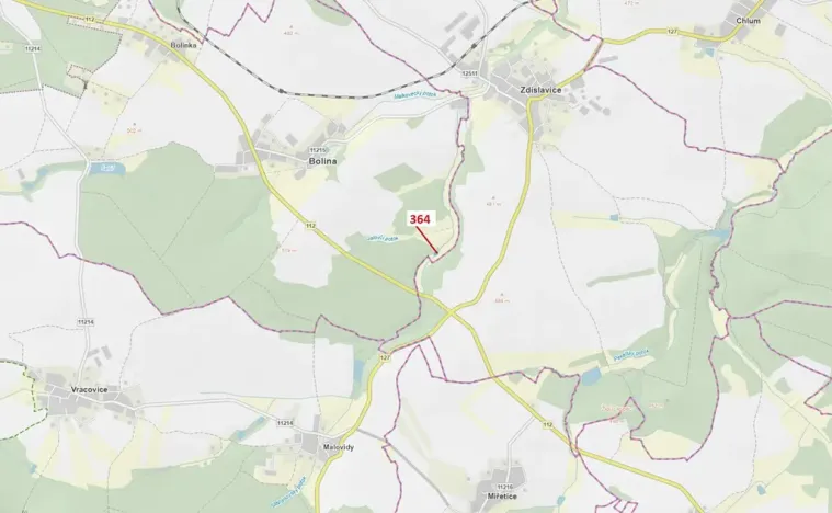 Dražba lesa, Vlašim, 838 m2