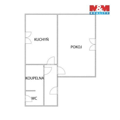 Prodej bytu 1+1, Jirkov, Pionýrů, 36 m2