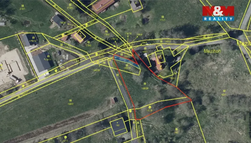 Prodej pozemku pro bydlení, Blatno - Mezihoří, 1645 m2