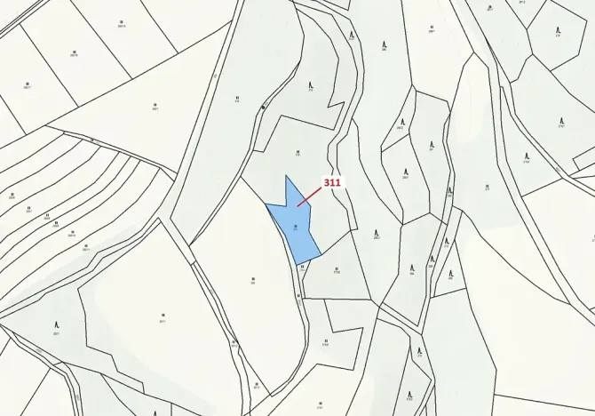 Dražba louky, Bouzov, 1043 m2