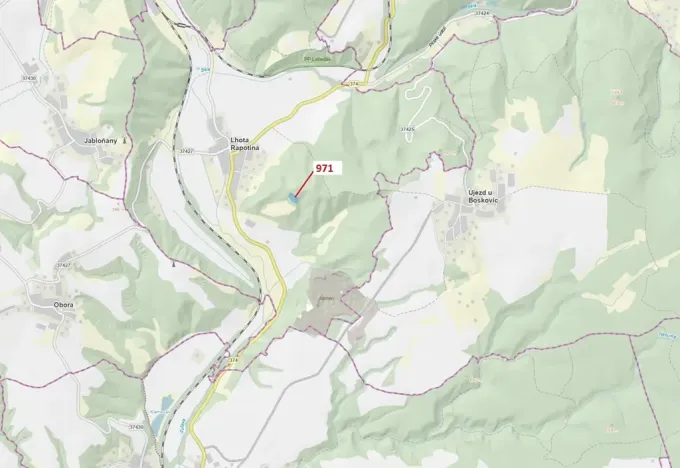 Dražba lesa, Lhota Rapotina, 4308 m2