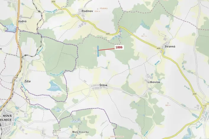 Dražba lesa, Žirovnice, 19314 m2