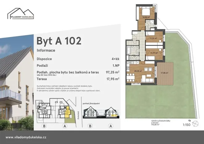 Prodej bytu 4+kk, Liberec, Dukelská, 115 m2