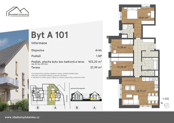 Prodej bytu 4+kk, Liberec, Dukelská, 141 m2