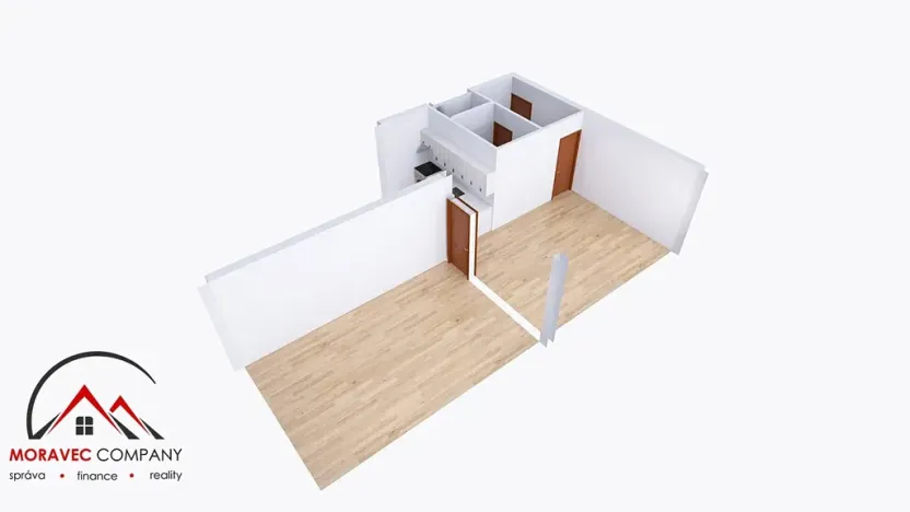 Pronájem bytu 2+kk, Ostrava, Křišťanova, 54 m2