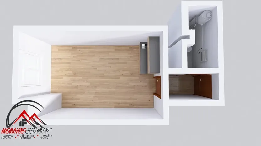 Pronájem bytu 1+kk, Ostrava, Palackého, 26 m2