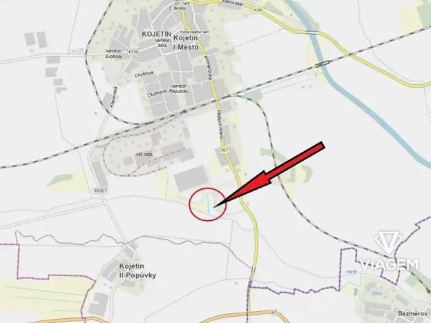 Prodej podílu pole, Kojetín, 473 m2