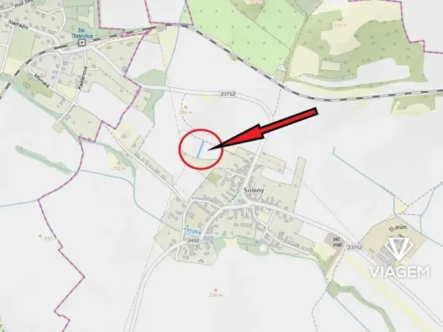 Prodej pole, Děčany, 458 m2