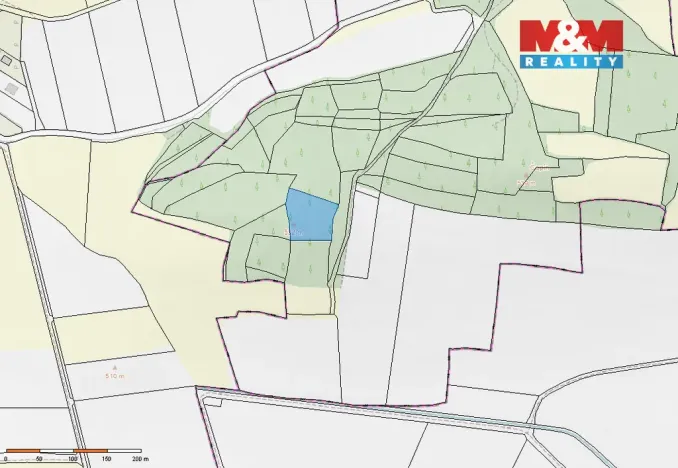 Prodej lesa, Třešovice, 4545 m2