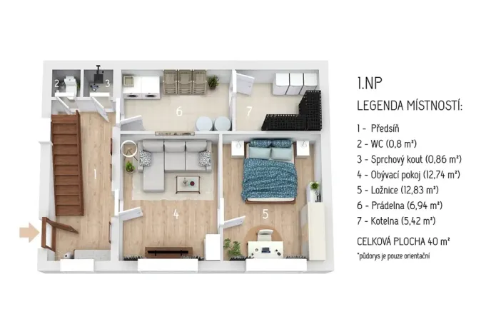 Prodej rodinného domu, Davle, Kiliánská, 97 m2