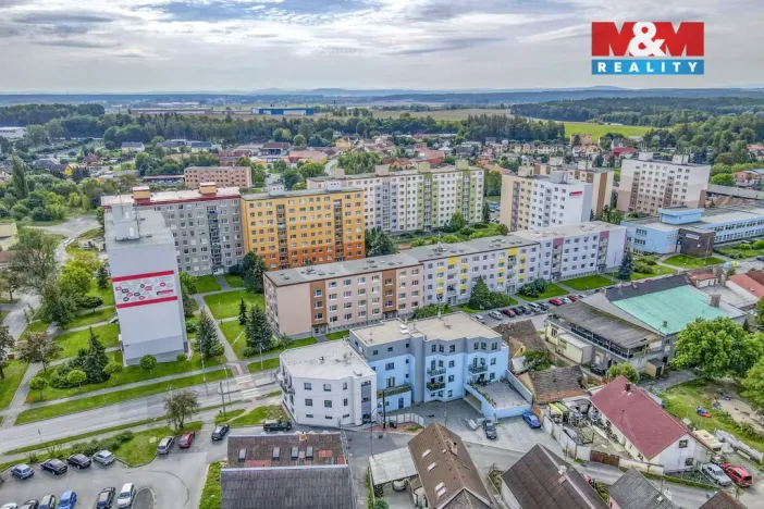 Pronájem bytu 1+kk, Nýřany, Benešova třída, 34 m2