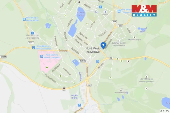 Pronájem bytu 1+1, Nové Město na Moravě, Budovatelů, 38 m2