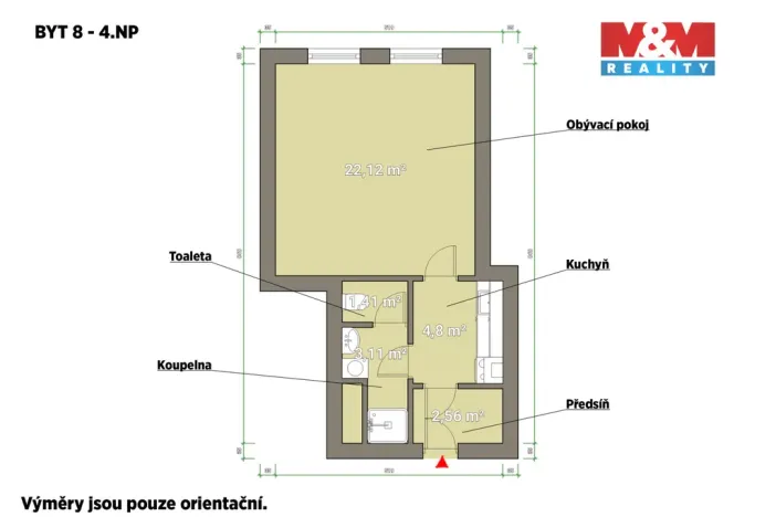 Pronájem bytu 1+1, Plzeň - Jižní Předměstí, Husova, 34 m2