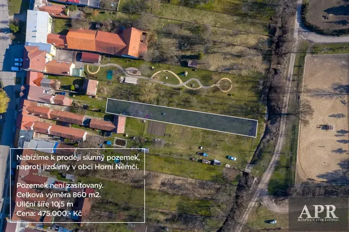 Prodej zahrady, Horní Němčí, 860 m2