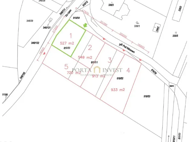 Prodej pozemku pro bydlení, Praha - Kolovraty, Do Lipan, 527 m2