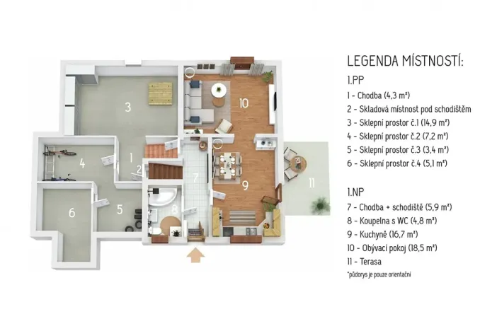 Prodej rodinného domu, Milín, Luční, 123 m2