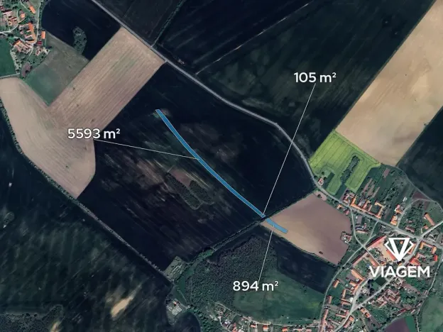 Prodej podílu pole, Medlice, 824 m2