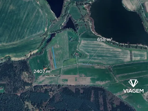 Prodej podílu pole, Albrechtice nad Vltavou, 1149 m2