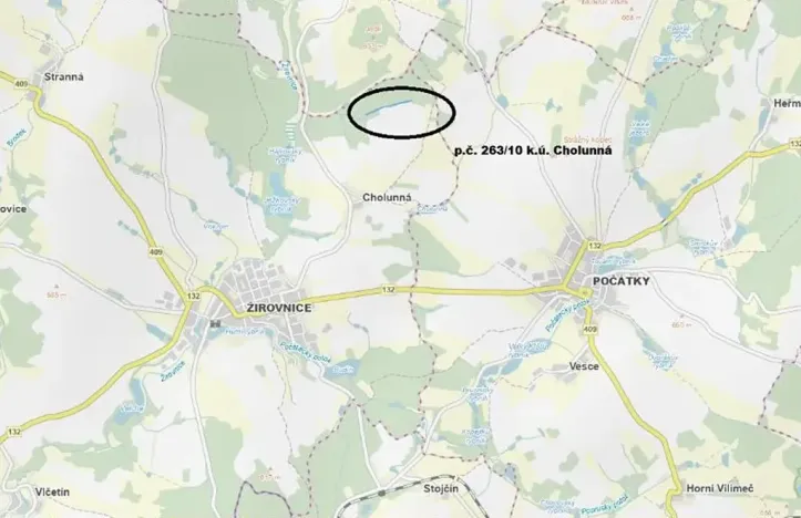 Prodej lesa, Žirovnice, 7361 m2