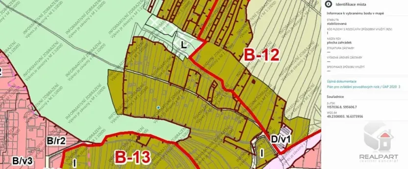 Prodej zahrady, Brno, Hlaváčova, 903 m2