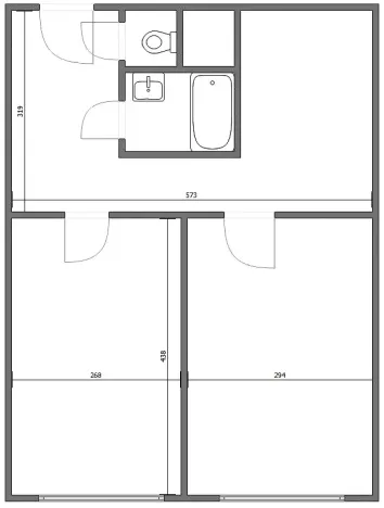 Pronájem bytu 2+kk, Praha - Záběhlice, Přespolní, 43 m2