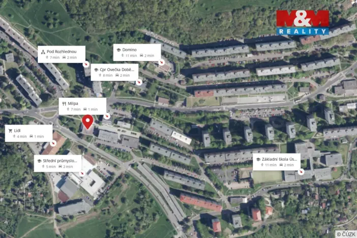 Pronájem obchodního prostoru, Ústí nad Labem - Severní Terasa, Šrámkova, 44 m2